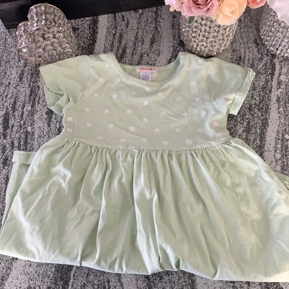 Children’s Sweetdil Lime Green dress sz. 7